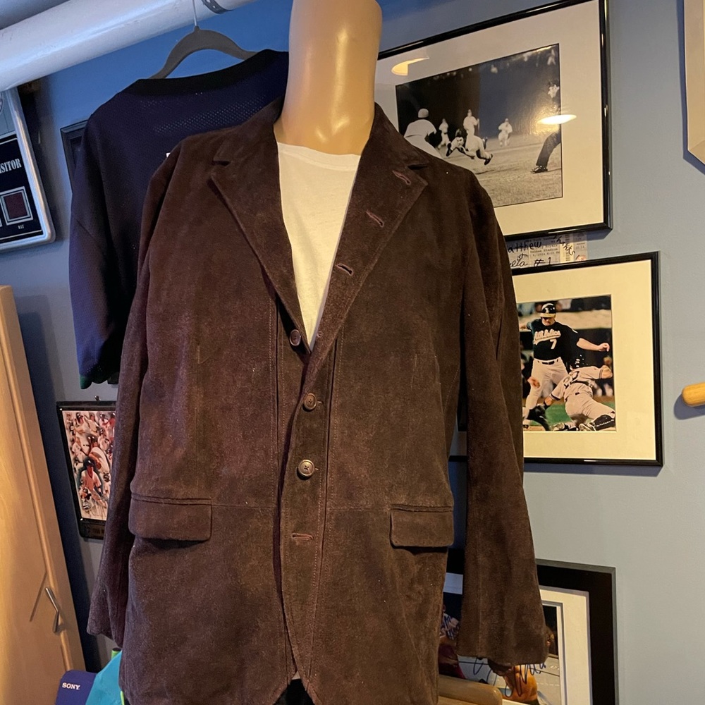John Varvatos sheep suede jacket